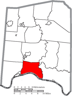 Location of Monroe Township in Adams County