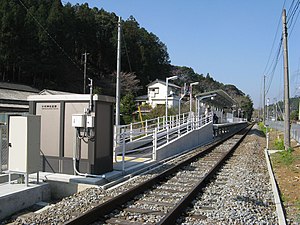 开站时的小村神社前站样貌（2008年）