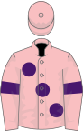 Pink, large purple spots and armlets