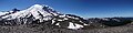 Panoramic of Mount Rainier from Second Burroughs