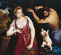 "Venus and Mars with Cupid" by Paris Bordone