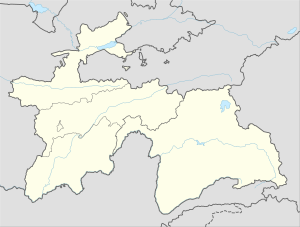 库洛布在塔吉克斯坦的位置