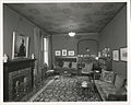 Stenciling in Blue Room of The Deanery (1908–09), Bryn Mawr College, Bryn Mawr, Pennsylvania.