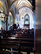 The interior of the church