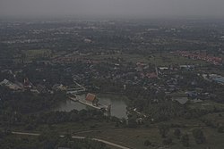 Aerial view of Warin Chamrap on November 3, 2010