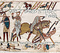 Harold's death as depicted in the Bayeux Tapestry