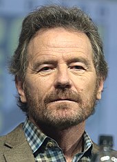 A middle-aged man with brown hair and a beard, wearing a checkered shirt looks sternly towards the camera.