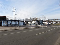 East Glebe Metroway station in 2016