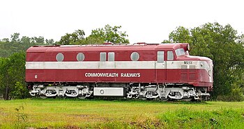 NSU63 on display at the Adelaide River Rail Heritage Precinct