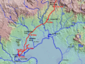 Route of Hume & Hovell expedition 15 to 19 December 1824