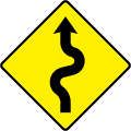 W 053L Series of Sharp Bends - Left