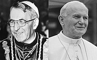 John Paul I (left) and John Paul II (right)
