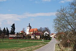 Entrance to Kostelec nad Vltavou