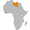 Location map for Liberia and Libya.