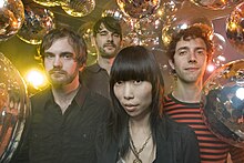 LoveLikeFire, 2009. Left to right: Eric Amerman, David Farrell, Ann Yu, Marty Mattern