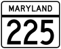 Maryland Route 225 marker