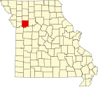 雷县在密苏里州的位置
