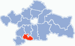 Location within Białystok County