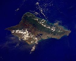 瓦胡岛卫星图