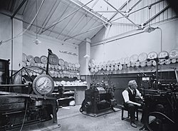 Engraving room at the Royal Mint in 1934