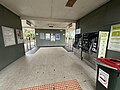 Station entrance and interior building to the platforms, October 2024