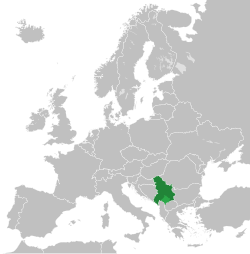 塞尔维亚和黑山的位置
