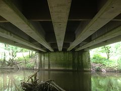 Underside of the Sherrill Drive Bridge