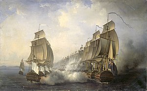古达罗尔海战 (1783年6月20日)，法国海军将领皮埃尔·德·苏弗朗和英国海军将领爱德华·休斯的交战。