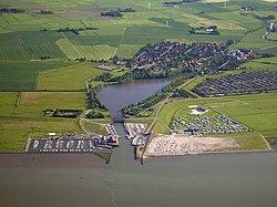 Aerial view of Dornumersiel