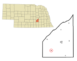 Location of Giltner, Nebraska