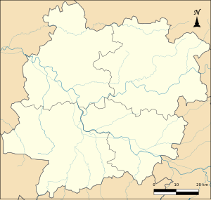 拉克鲁瓦布朗什在洛特-加龙省的位置