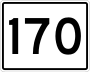 State Route 170 marker