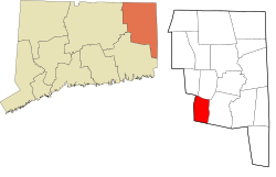Scotland's location within the Northeastern Connecticut Planning Region and the state of Connecticut