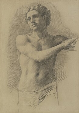 Study of a Male Figure, Aberdeen Archives, Gallery & Museums Collection