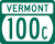Vermont Route 100C marker