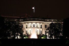 White House at night