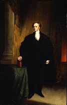 Chester Harding's portrait of Abbott Lawrence, ca.1842; exhibited in the 1st exhibit of the Boston Artists Association, 1842