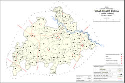 Map showing Mirri Kalan (#496) in Asoha CD block