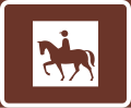 Horseback riding (formerly used )