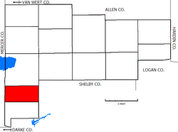 Location of German Township in Auglaize County