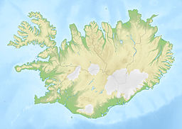 Location of Þórisvatn in Iceland.