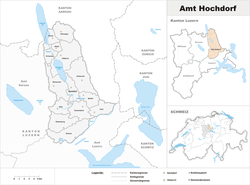 霍赫多夫区 Hochdorf District的位置