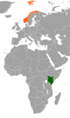 Location map for Kenya and Norway.