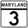 Maryland Route 3 Truck marker