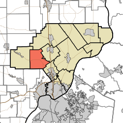 Location of Carr Township in Clark County