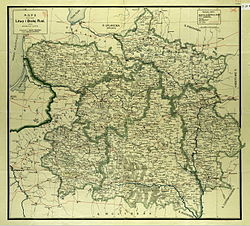 西北边疆区六省地图，其中三省共组维尔纳总督区