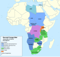 Image 1Belligerents of the Second Congo War. On 19 December 2005, the International Court of Justice found against Uganda, in a case brought by the Democratic Republic of the Congo, for illegal invasion of its territory, and violation of human rights. (from Uganda)