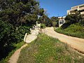 The steps and footpath that lead down to Praia dos Aveiros from the Beco Vasco da Gama.