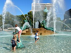 Swann Memorial Fountain at the center of Logan Circle