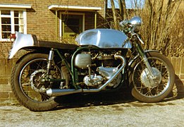 Pre-unit Triumph engined Triton Café racer